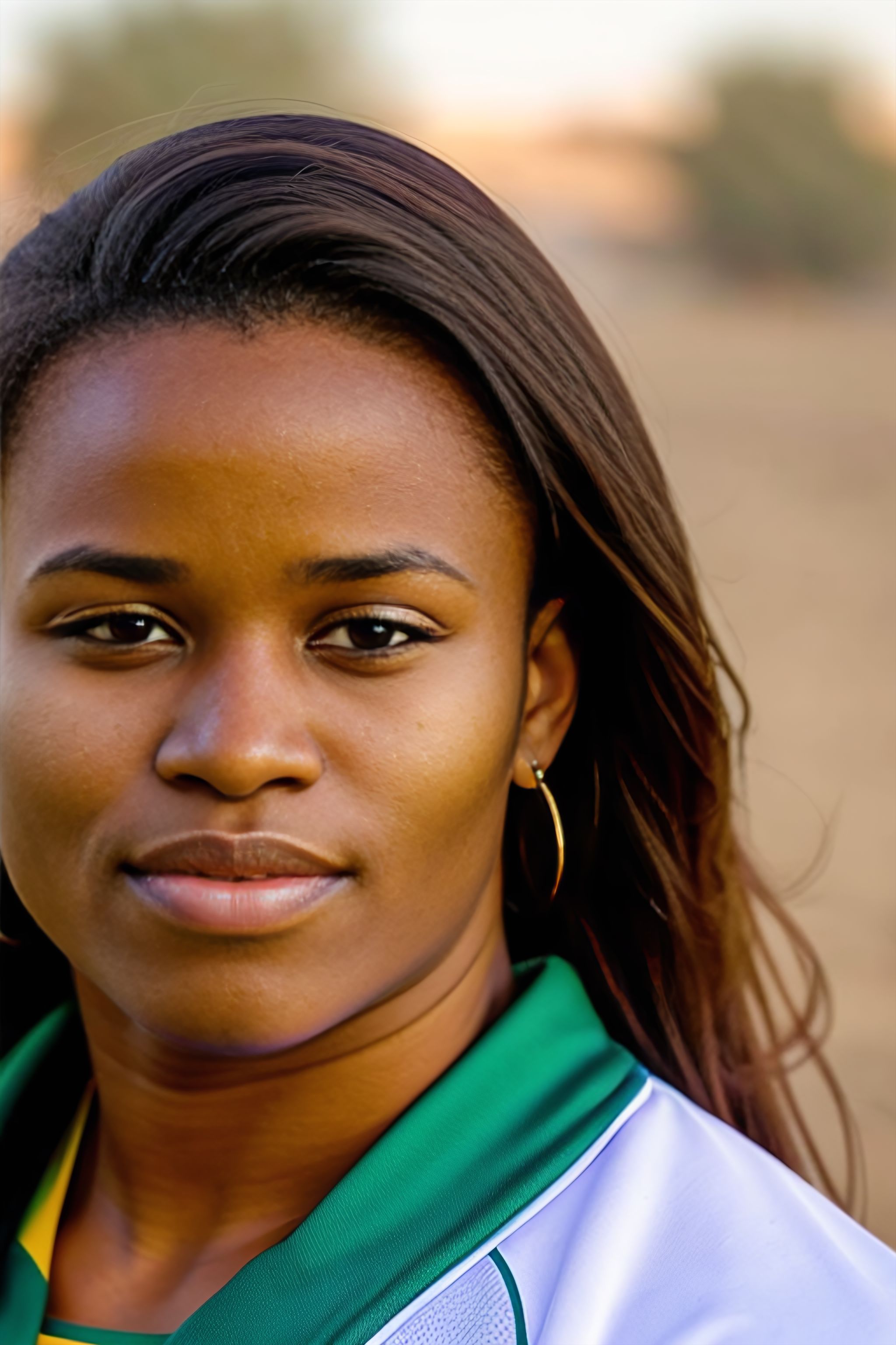 Portrait generated with Stable Diffusion.